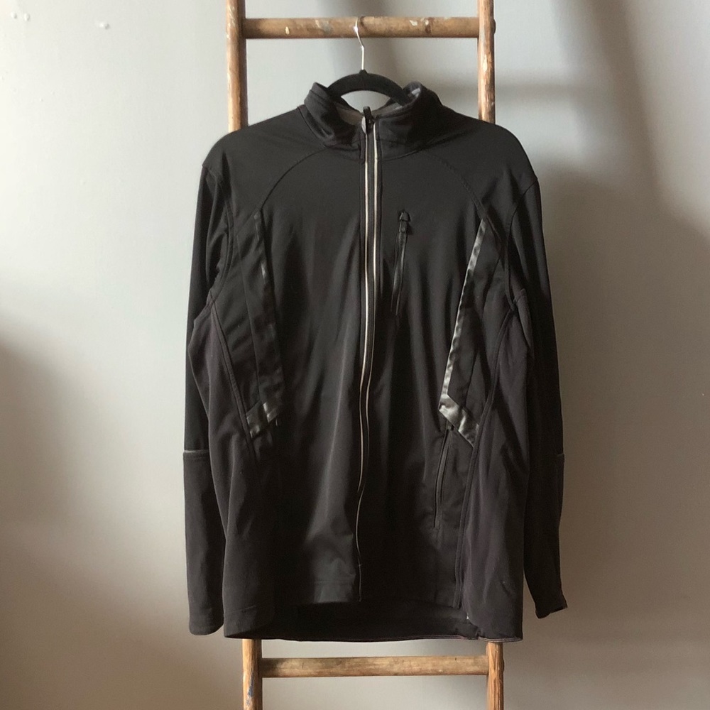 Classic Lulumelmon black warmup jacket